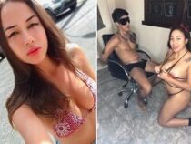 Anni ninfetinha amarrou o namorado pra mamar a piroca dele