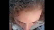 Curly girlfriend gets cum inside