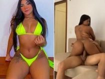 Emily Souza deliciosa dando uma sentada na piroca sem camisinha