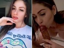 Ana Geroldi moreninha deliciosa caindo de boca na piroca