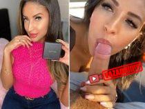 Jacqueline Mercedes influencer fazendo um boquete no bondinho