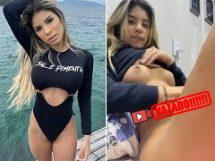 Rakel silva safada usando vibrado e estregando no fio dental a buceta