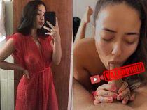 Anni Parreiras novinha mamou e bateu punheta com os pés