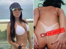 Amy Yamaguchi paulista bronzeada dando o cuzinho de quatro