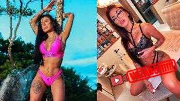 Mc mirella mostrando a buceta no banho