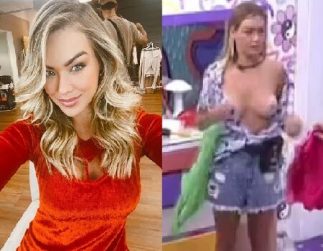 BBB22 Bárbara Heck safada pagando peitinho