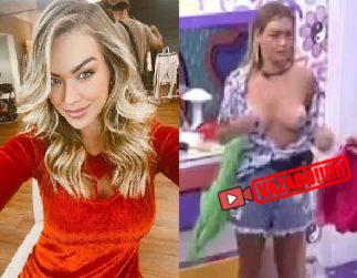 BBB22 Bárbara Heck safada pagando peitinho
