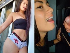 Luana Kazaki cavala mamando na cabine erótica doida pra ganha leite