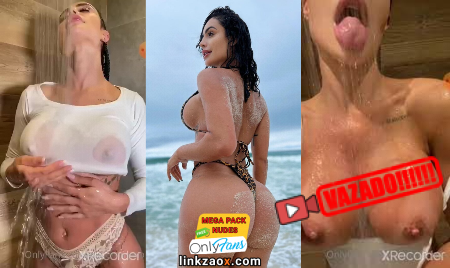 Aline Mineiro tomando banho peitão